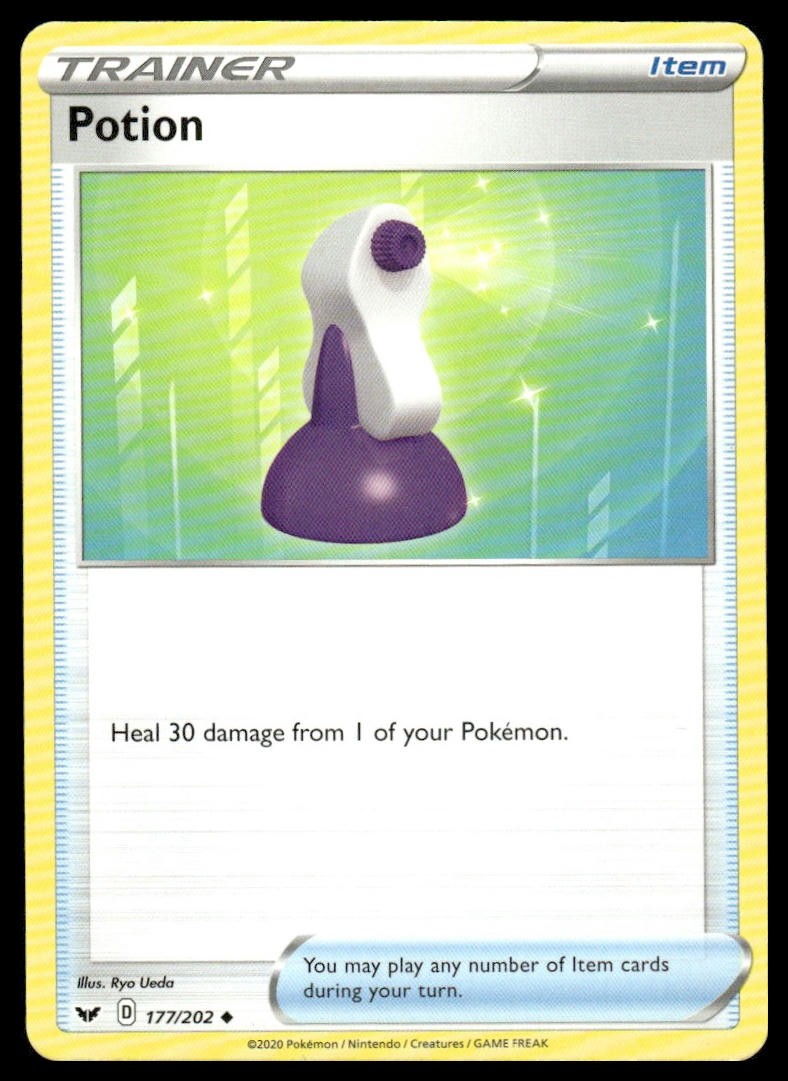 Potion 177/202 Uncommon Sword & Shield Pokemon Lightly Played