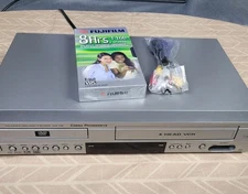 Sanyo DVW-7100A 4-Head VCR VHS Recorder DVD VCR Combo Player Tested NO Remote 