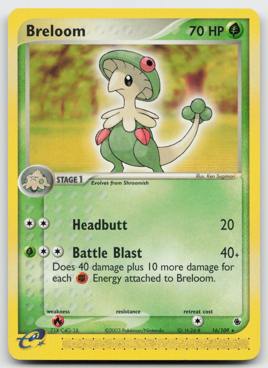 Breloom 16/109 -LP- Pokemon EN EX Ruby and Sapphire