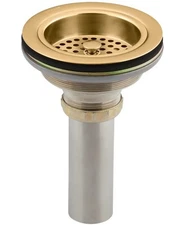 Kohler 8801-2MB Duostrainer Sink Strainer Vibrant Brushed Modern Brass