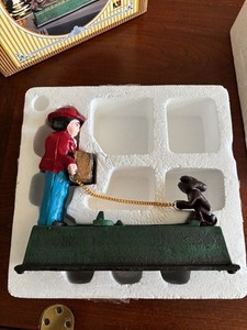 アンティーク ヴィンテージ　ジョリーバンク　メカニカルバンク ペニーバンク Cast Iron Penny Bank | eBay