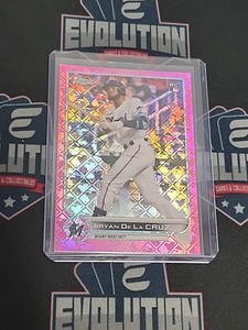2022 Topps Chrome Logofractor Bryan De La Cruz Pink Refractor Rookie /199