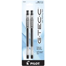 PILOT G-Tec-C Gel Ink Rolling Ball Pens, Ultra Fine Point (0 4mm), Black Ink,