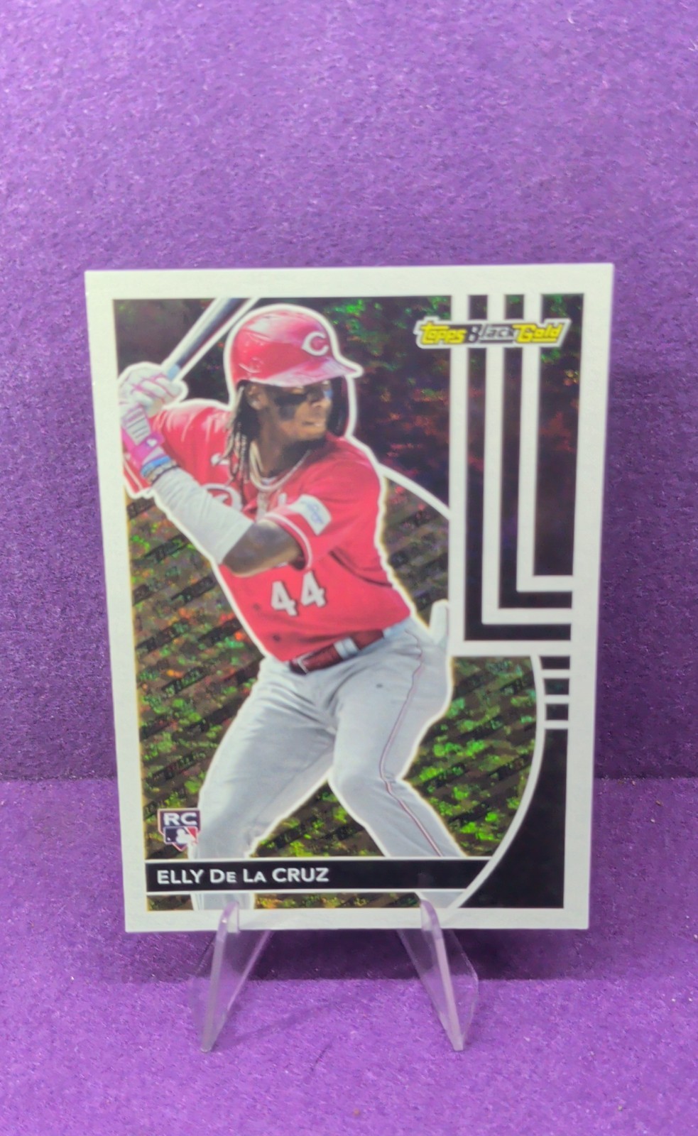 Elly De La Cruz #BG-6 Baseball Cards 2024 Topps Update Black Gold trading card — raw and PSA graded price guide