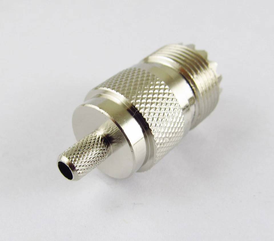 10pcs UHF SO239 Female Jack Crimp For RG58 LMR195 RG142 RG400 RF Cable Connector - Image 3 of 4