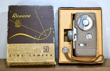 Revere Eight Model 50 Cine Movie Camera 8mm Winds Rolls Dials  Switches Work