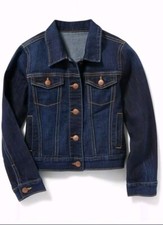New Old Navy Classic Denim Jacket for Girls Size 8