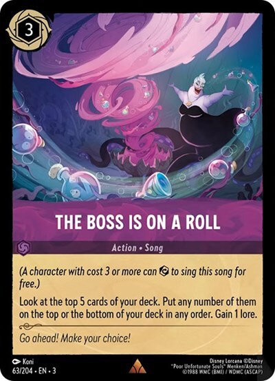 Lorcana The Boss is on a Roll (63/228) Into the Inklands NM