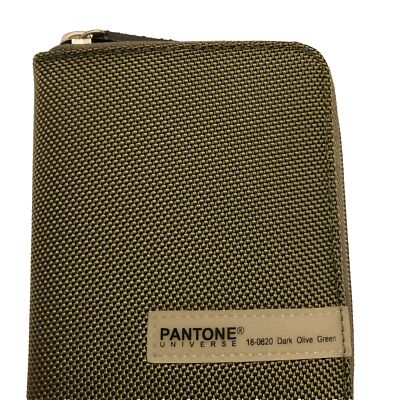 Pantone Universe Olive Green Credit Card Holder Wallet Case ID