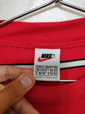 PSV Eindhoven 1996 1997 Football Training Shirt Nike Adults XL Red