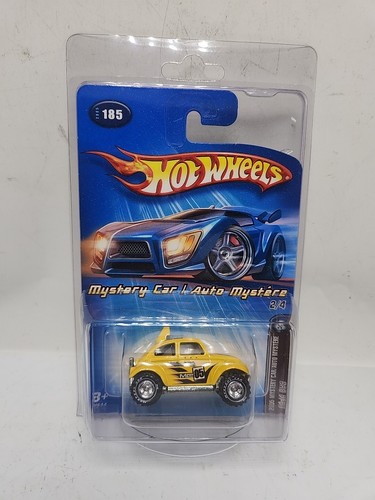 2005 Hot Wheels "Mystery Car" Baja Bug (Yellow) card#185