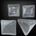 Vintage MCM Lausitzer Glas Kristall OP Bent Art Set of 4 Serving Dishes