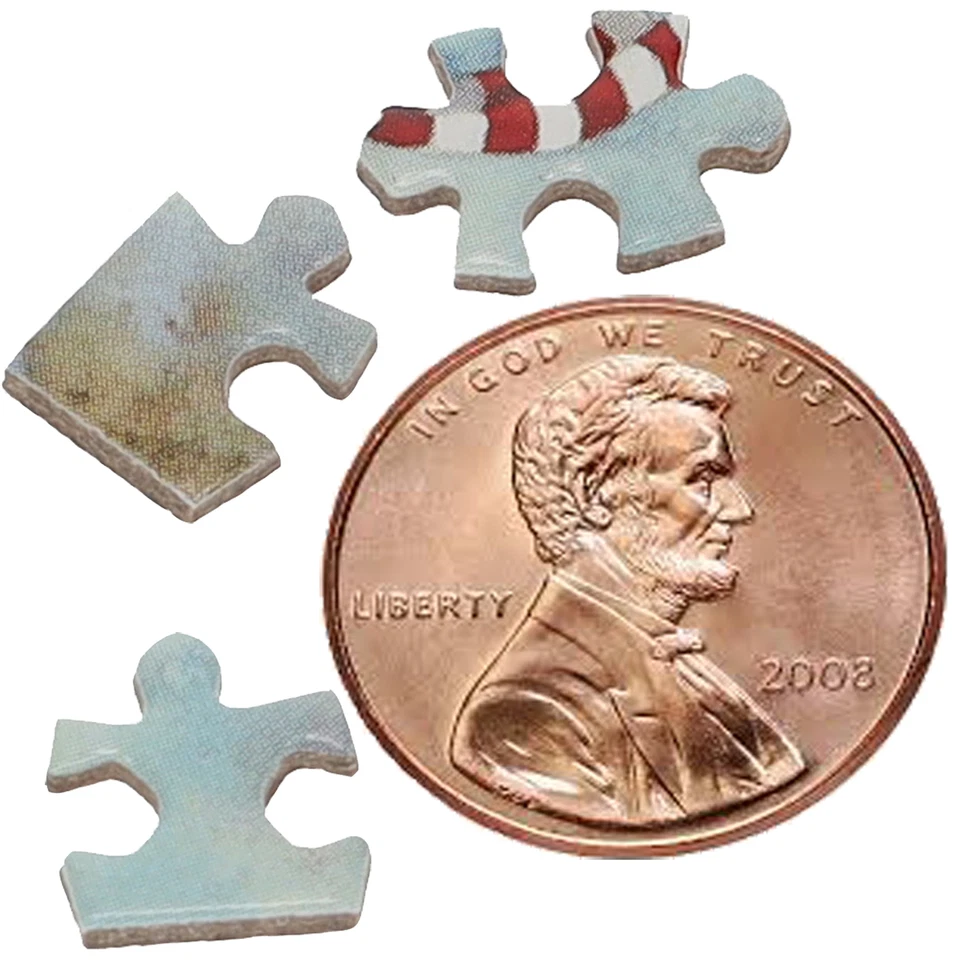 Rompecabezas más pequeño del mundo TDC Games - Blanco Navidad, 6 pulgadas Foto 2 de 4