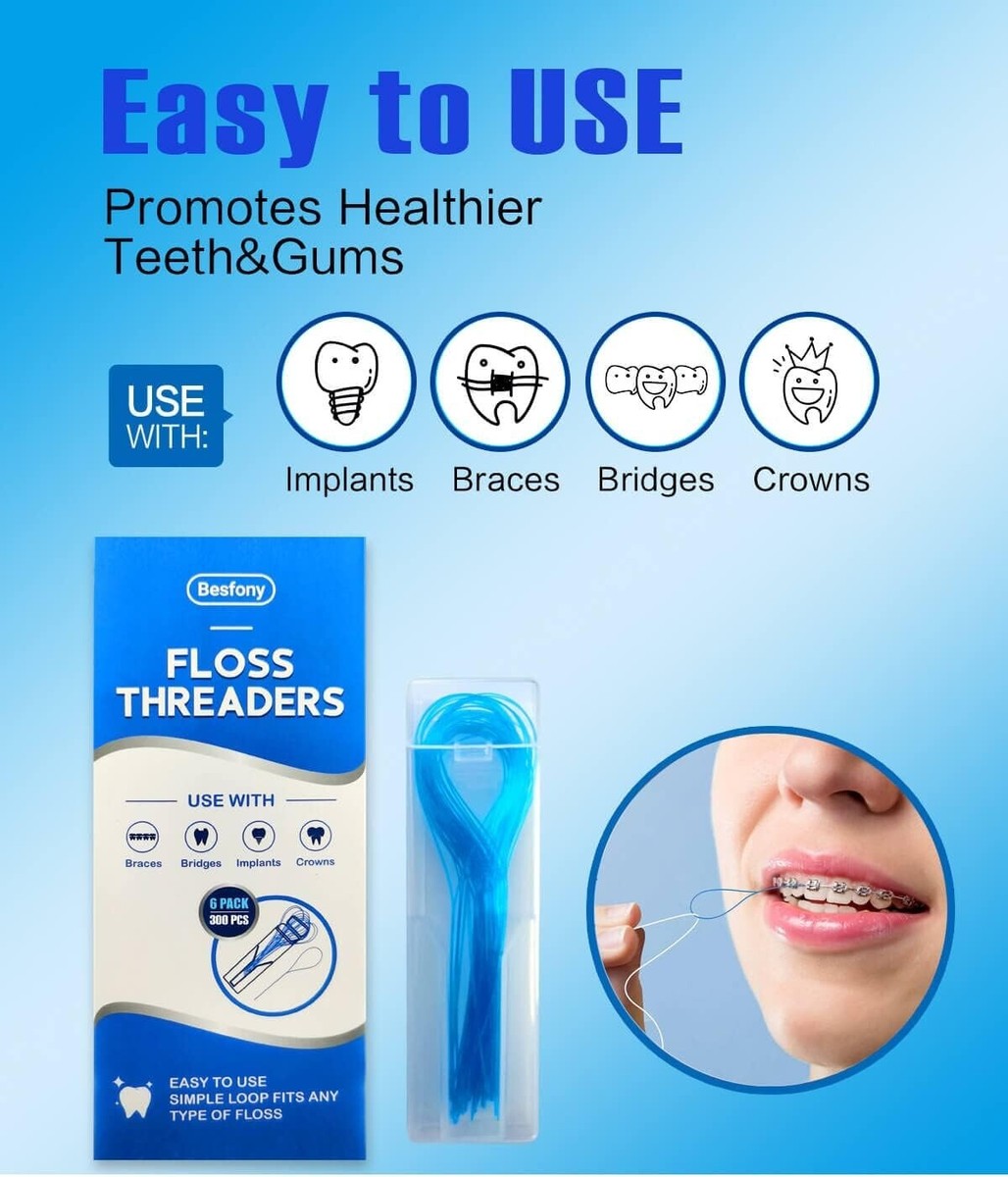 Proxysoft Dental Floss For Bridges And Implants 5 Packs...