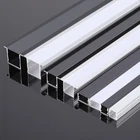 10Pcs 3.3ft Each LED Aluminum Profile Channel Holder with Cover for LED Strip