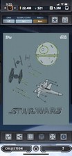 Topps Star Wars Digital Card Trader Blue X-Wing Card Sketch Insert Award
