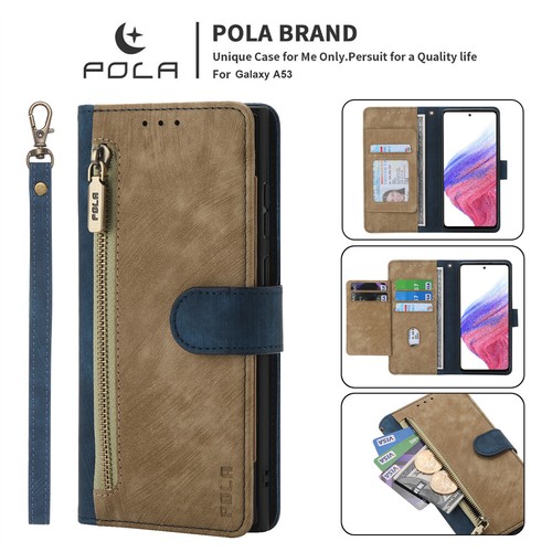 For Samsung Galaxy A05 A15 M34 M54 Fashion Color Blocking Wallet Card Case Cover - Picture 15 of 16