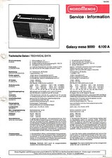 Servizio Manuale di Istruzioni per Nordmende Galaxy Mesa 2200 3.110 A