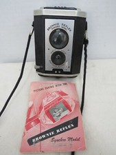 Vintage Kodak Camera Brownie Reflex Synchro Model with Instructions