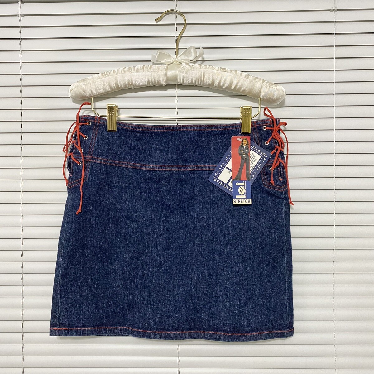 Vintage 90s Y2k L.E.I. denim mini skirt | eBay