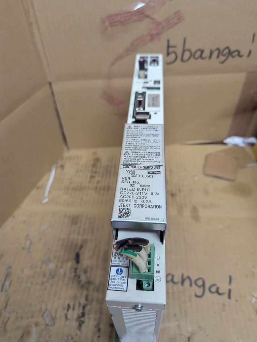 4D010 美品　サーボ アンプリフィック トヨダ GC50-U050S JTEKT GC50-U050S Toyoda Sanyo 200-230v 50/60Hz Removed From