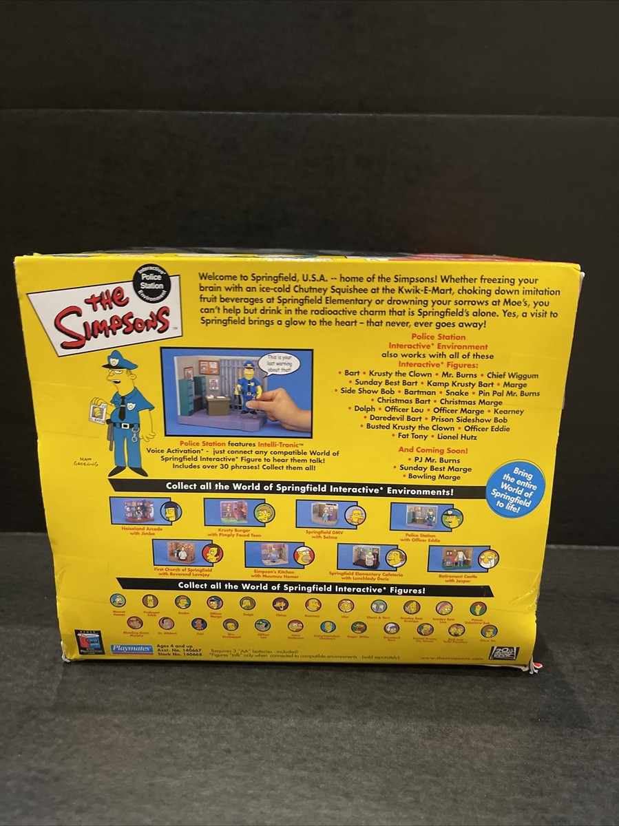 The Simpsons 2003interactive Police Station Officer Eddie