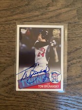 2023 Topps Fan Favorites On Card Auto Tom Brunansky