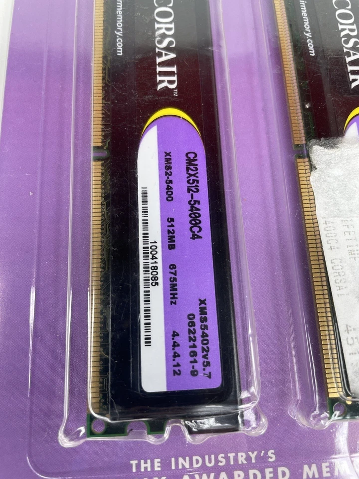 NEW Corsair XMS2 2GB ( 2x1 GB) DDR2 800 MHz Desktop Memory CM2X1024-6400 - Image 3 of 4