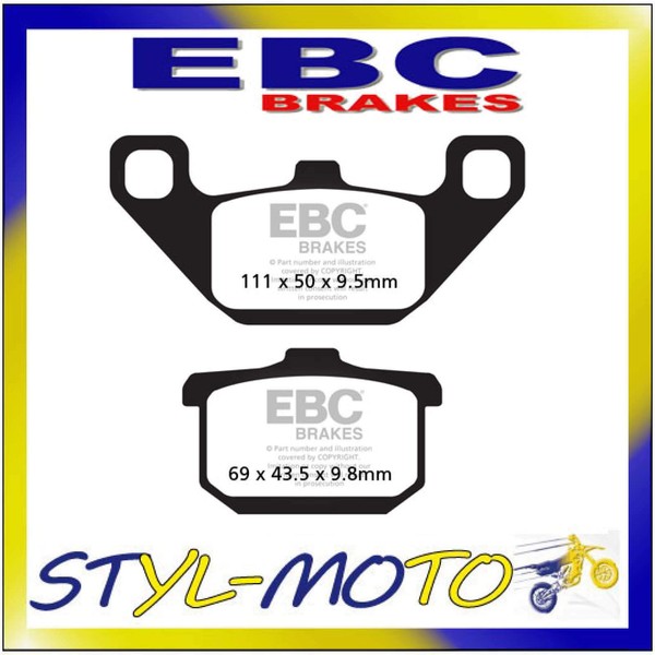 FA085 BeläGe Organisch Aramid Hinten Ebc Kawasaki 1500 Vn 15 Se 1987-1992-image