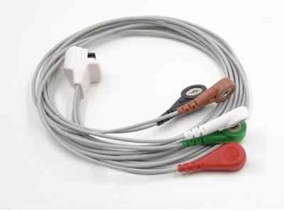 ALPTA Mortara H3 5 leads holter ECG cable Snap AHA Compatible