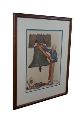 Norman Rockwell Liberty Bell Celebration 1976 Signed