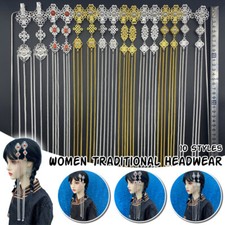 Women Long Tassel Hairclip Hair Accessory Braided Chain Hairpin Barrettes 1Pair