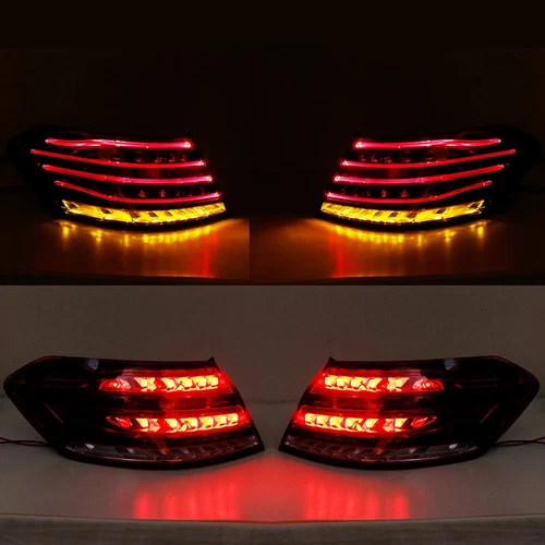 For Mercedes-Benz E Class W212 4-Door Sedan 2009-2013 Upgraded Taillights 4PC - Picture 3 of 9