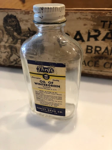 Antique Thrift Oil of Wintergreen