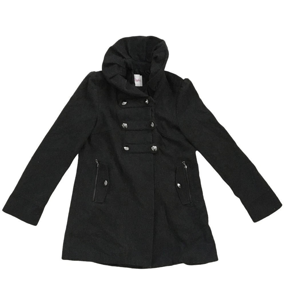 Candies Women's Peacoat S Charcoal Grey Button Up | eBay