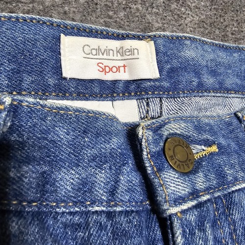 Vtg Calvin Klein Sport Jeans Womens 30x30 Mom High Waisted Retro 80s Barrel USA - Picture 3 of 13