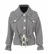 Cabi New NWT Harbor Jacket 5654 Navy blue White stripe Was 174