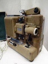 Vintage Metal Bodied Eumig P8M 8Mm Cine Film Projector With Case Made Austria "