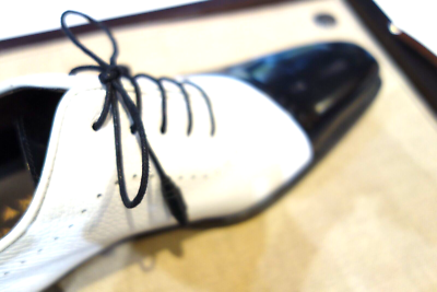 Mezlan Shoes Custom Contoured Black White Spectator Oxford  display picture 2