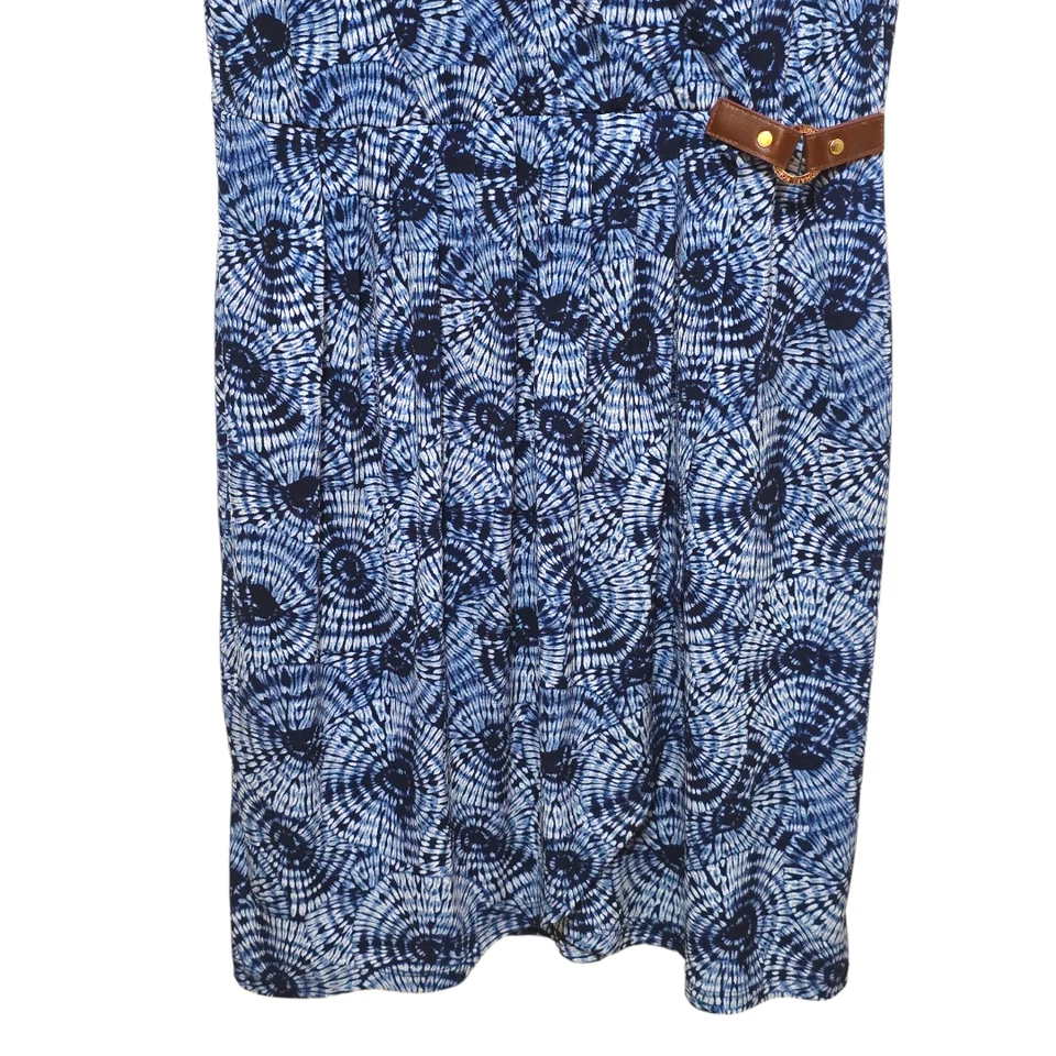 Michael Kors Parasol Print Faux Wrap Dress Sz XL - Image 3 of 4