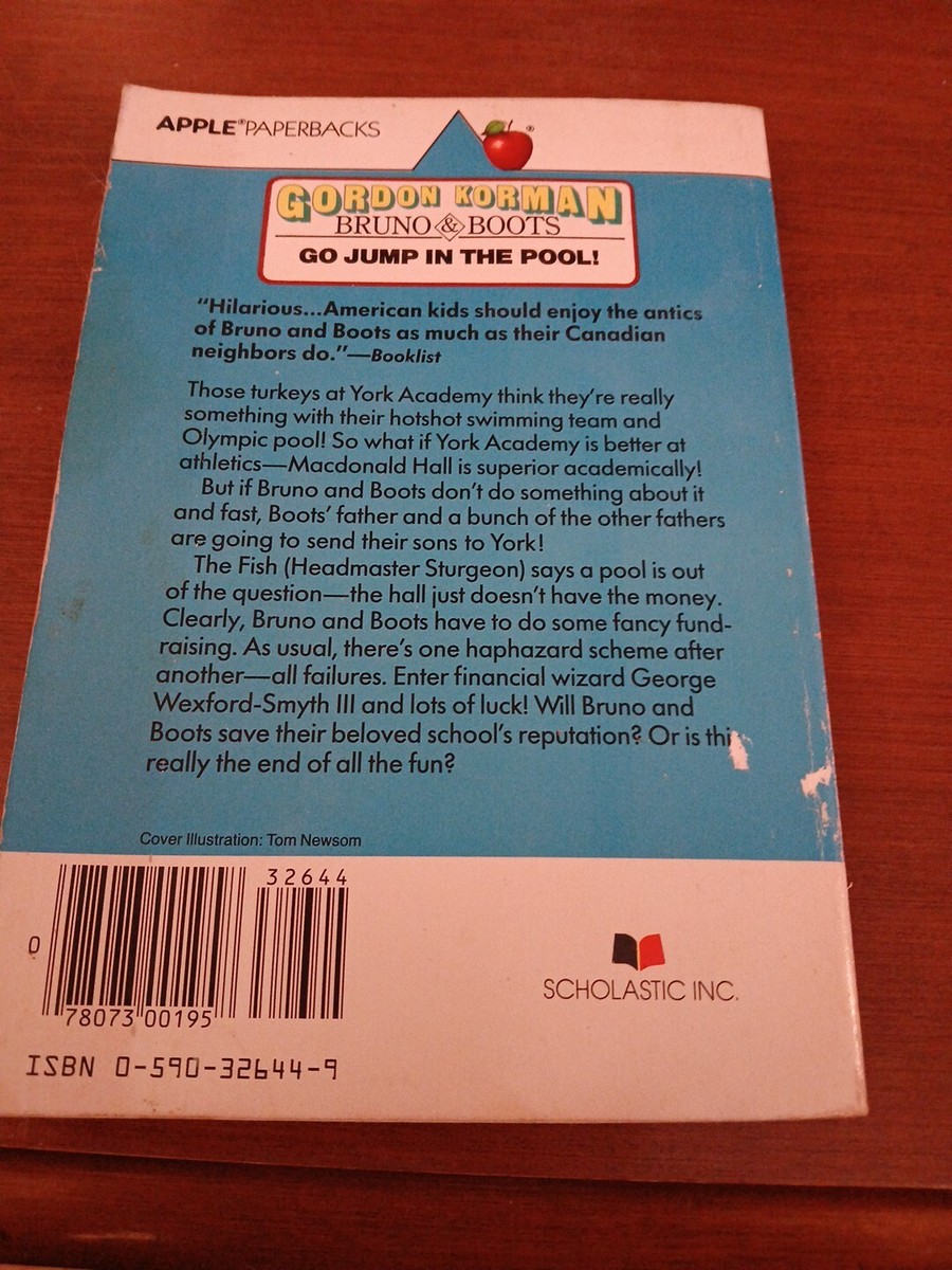 Go Jump In The Pool By Gordan Korman Vtg 2nd 1979 Print PB
