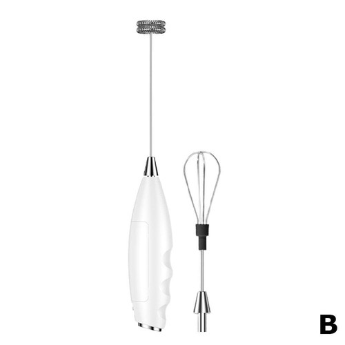 Electric Milk Coffee Frother Whisk Egg Beater Handheld Frappe Mixer 2 Head D DE - Bild 19 von 23