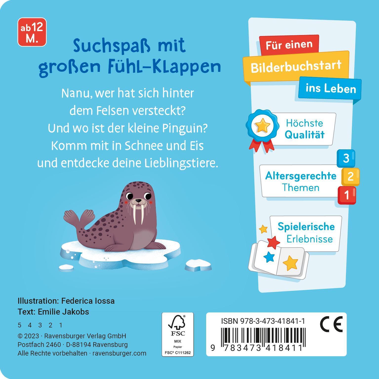Thumbnail - Wo Bist Du, Kleiner Pinguin? Mit Großen Fühl-klappen Emilie Jakobs