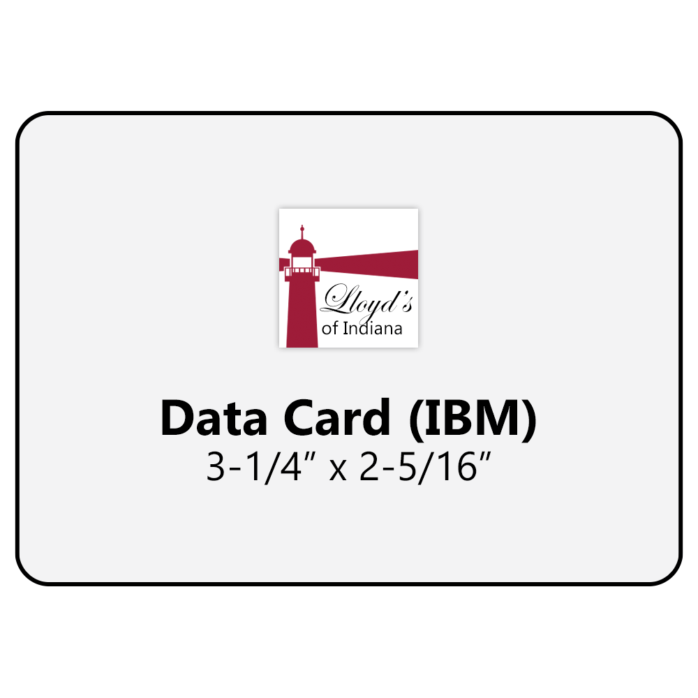 10 Mil IBM/Data Card Laminating Pouches 2-5/16" X 3-1/4" - 500 Pack With Rounded Corners