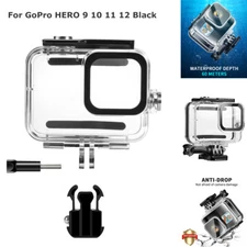 For GoPro HERO 13 12 11 10 Black Waterproof Diving Underwater Housing Case Cover