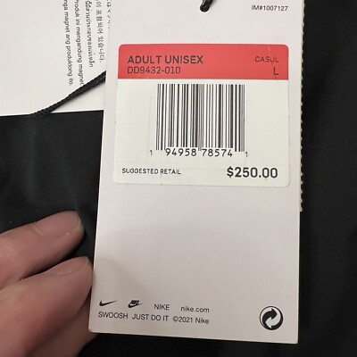 美品 NIKE MMW パンツ NIKE LAB Nike Lab x MMW Matthew M. Willams Pants $250 Sz Large Unisex Black