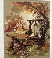 Printed needlepoint canvas 40x50cm Well Canvas Only Gobelin L