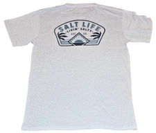 Salt Life TriBlend S/S Graphic Tee Sky Sunny L Live Salty NWT New