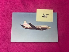 transportation AVIATION vintage POSTCARD airline BOEING 707 plane AMERICAN