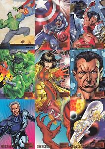 Dc Vs Versus Marvel 1995 Fleer Skybox Complete Base Card Set Of 100 Ebay